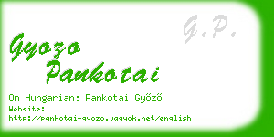 gyozo pankotai business card